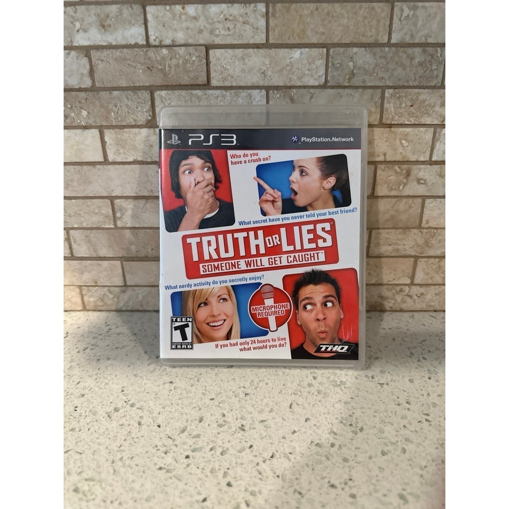 Truth or Lies Sony PlayStation Game PS1 Complete Party Trivia Game
